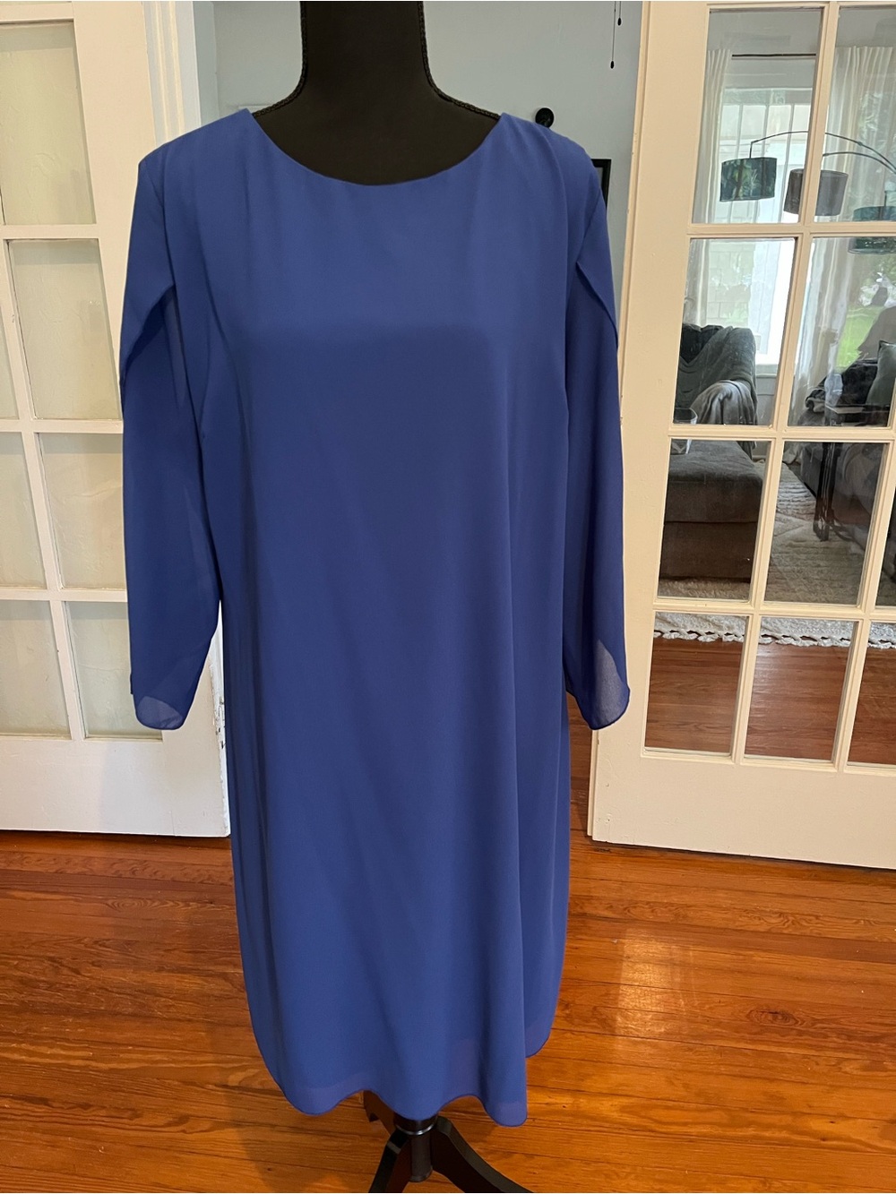 Grace Karin Royal Blue Long Sleeve Shift Dress